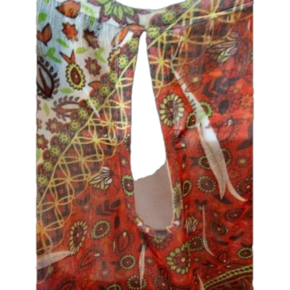 FANG Floral Print Short Sleeve Blouson Size XL - Picture 14 of 14